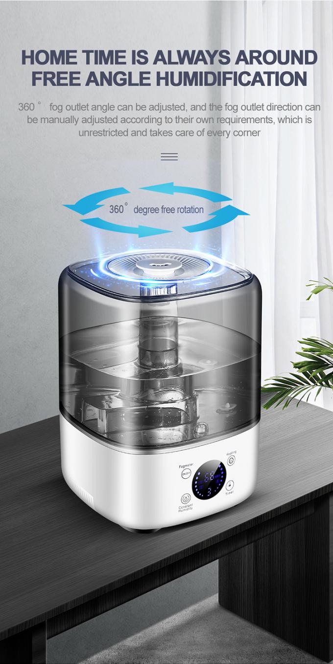 Увлажнитель большой емкости 5L без BPA с ультрафиолетовым дезинфицирующим светом 12